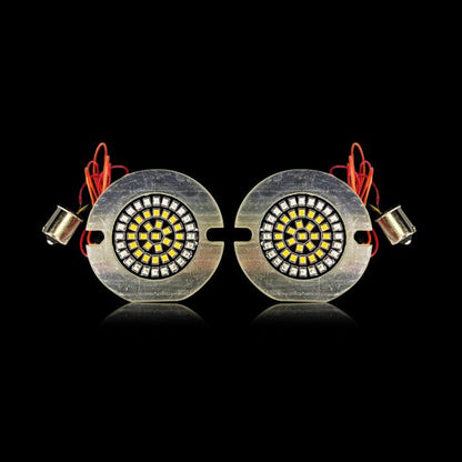 Genesis® 4 Amber/Red 1156 Rear Flat Style LED Motorcycle Turn Signal Inserts