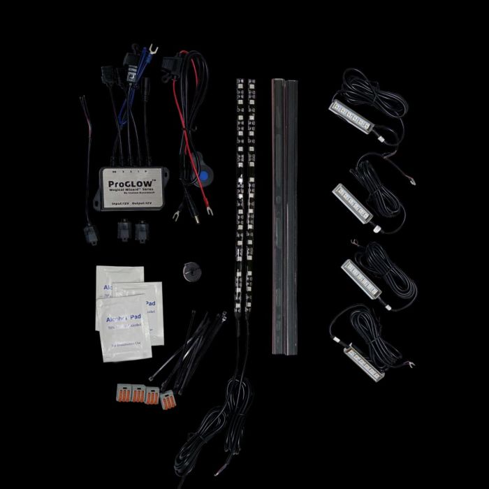 Magical Wizards™ Motorcycle Accent Light Kits with ProGLOW™ Bluetooth Controller