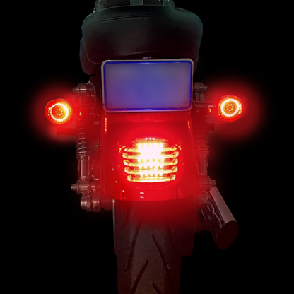Genesis® 4 Amber/Red 1156 Rear Bullet Style LED Motorcycle Turn Signal Inserts