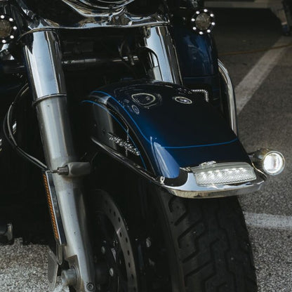 Front Fender Tip with Auxiliary Run Light for 2014-2024 Harley-Davidson® Motorcycles