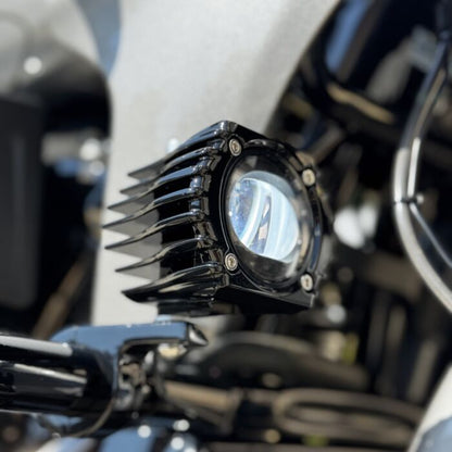 Shark Demon® LED Fog Lights for Harley-Davidson Softail, Touring, & Trike Motorcycles