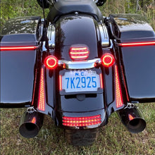 Genesis® 4 Red Ring Bullet Style LED Turn Signals for Harley