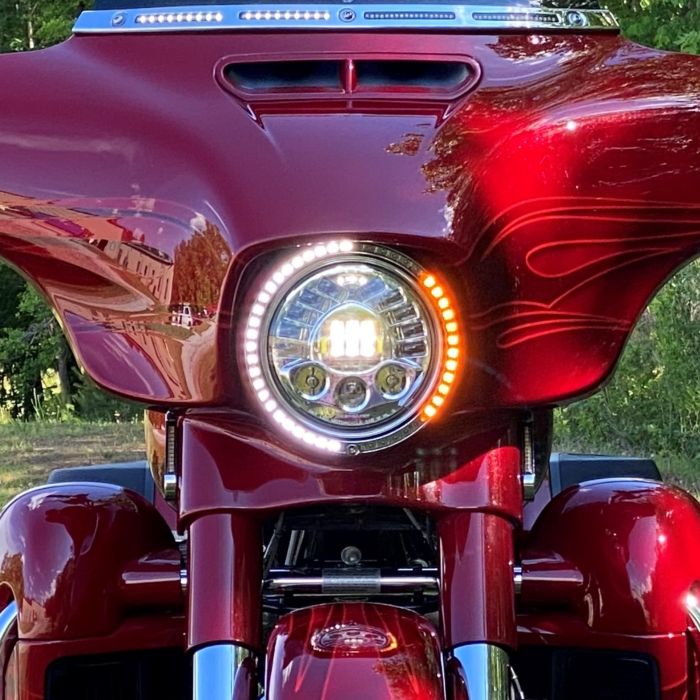 ProBEAM® 7" Auxiliary LED Headlamp Trim Ring for 2006-2013 Harley-Davidson®