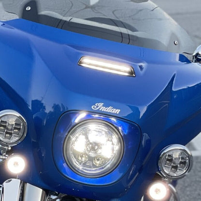 Dynamic LED Fairing Vent Insert for Indian Motorcycles