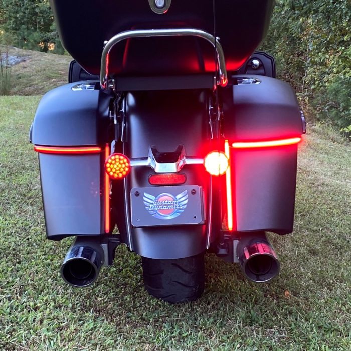 Run, Brake & Turn Auxiliary LED Saddlebag Lights for Challenger & Pursuit Indian Motorcycles
