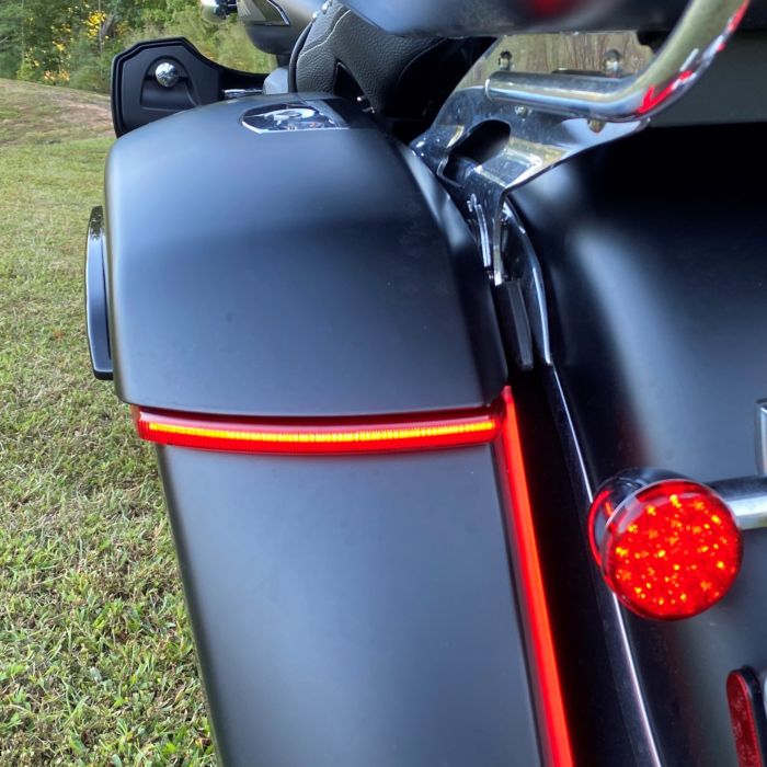 Run, Brake & Turn Auxiliary LED Saddlebag Lights for Challenger & Pursuit Indian Motorcycles