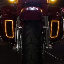 Amber Auxiliary LED Lower Fairing Inserts for Harley-Davidson® Motorcycles