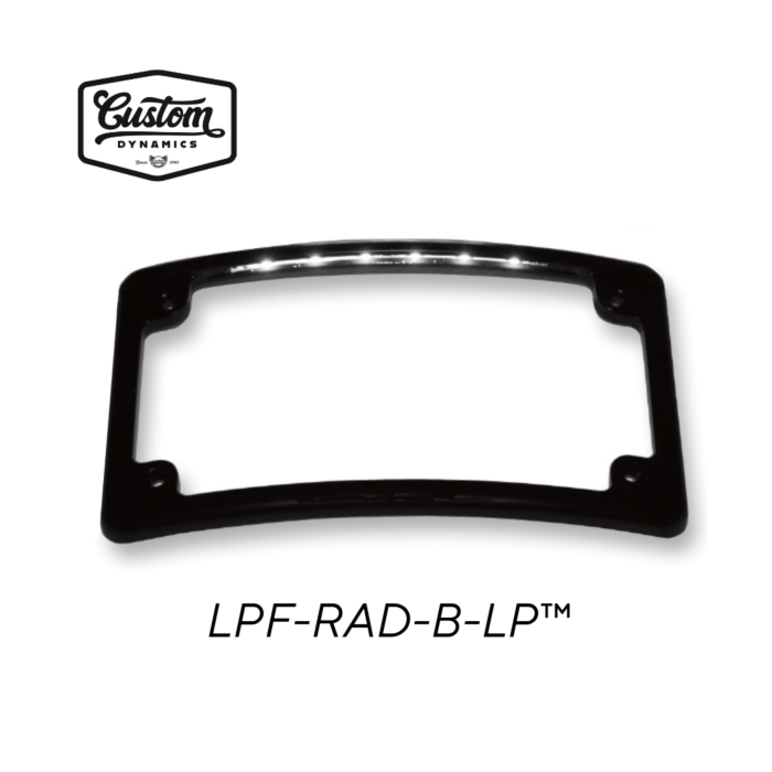 Radius Motorcycle Plate Frames with LED Tag Illumination