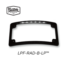 Radius Motorcycle Plate Frames with LED Tag Illumination