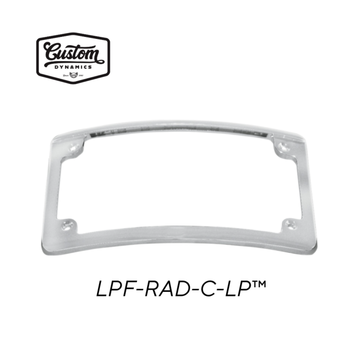 Radius Motorcycle Plate Frames with LED Tag Illumination