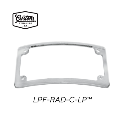 Radius Motorcycle Plate Frames with LED Tag Illumination