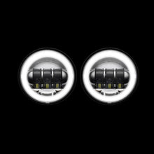 Custom Dynamics® 4.5" Motorcycle LED Passing Lamps with White Halo