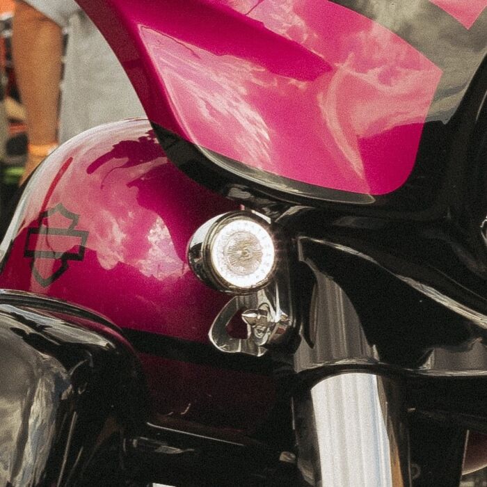 ProBEAM® Amber/White Front LED Bullet Turn Signals with Choice of Lens