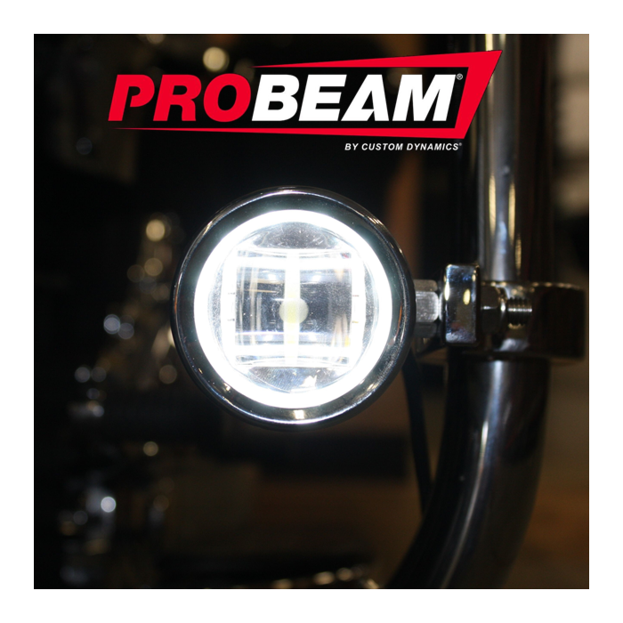 ProBEAM® Auxiliary LED Halo Fog Lamps for 1997-2013 Harley-Davidson® Motorcycles