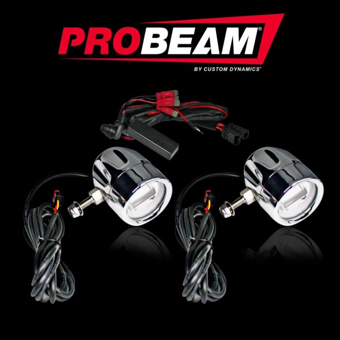 ProBEAM® Universal Auxiliary Motorcycle LED Halo Fog Lamps