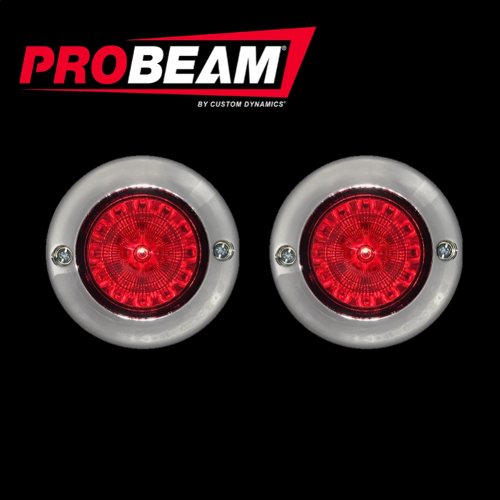 ProBEAM® Flat Bezel Red 1156 Rear LED Turn Signals
