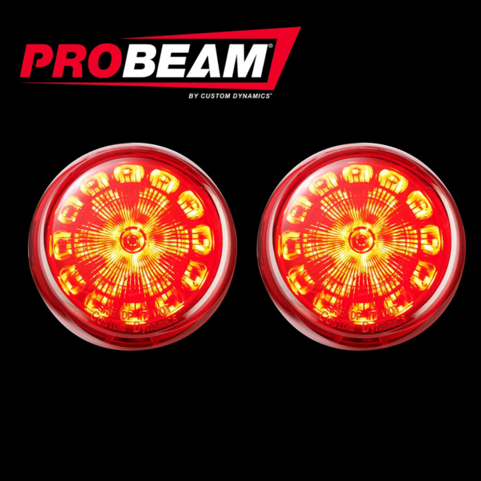 Complete ProBEAM® Red Universal Motorcycle Turn Signals