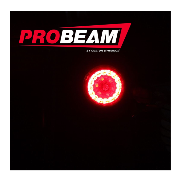 Complete ProBEAM® Red Universal Motorcycle Turn Signals