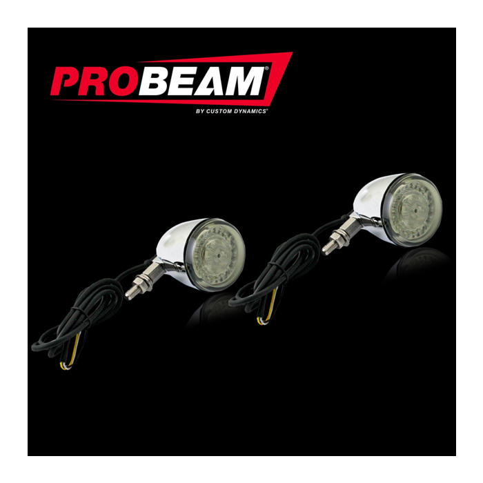 Complete ProBEAM® Dynamic Ringz™ Universal Motorcycle Turn Signals
