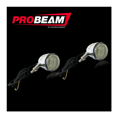 Complete ProBEAM® Dynamic Ringz™ Universal Motorcycle Turn Signals