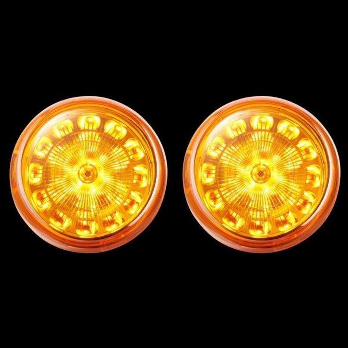 ProBEAM® Amber 1156 Rear Bullet LED Inserts with Amber Lenses