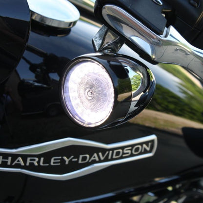 ProBEAM® Amber/White Front LED Bullet Turn Signals with Choice of Lens