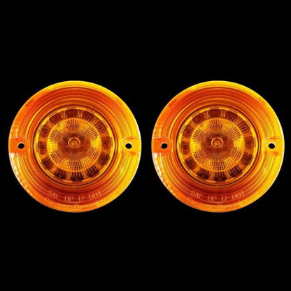 Flat ProBEAM® Amber 1156 Rear LED Inserts with Amber Lenses