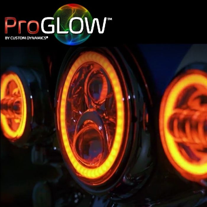 ProGLOW™ 7" Color Changing Halo LED Headlight with Mounting Ring for 94-13 Harley-Davidson®