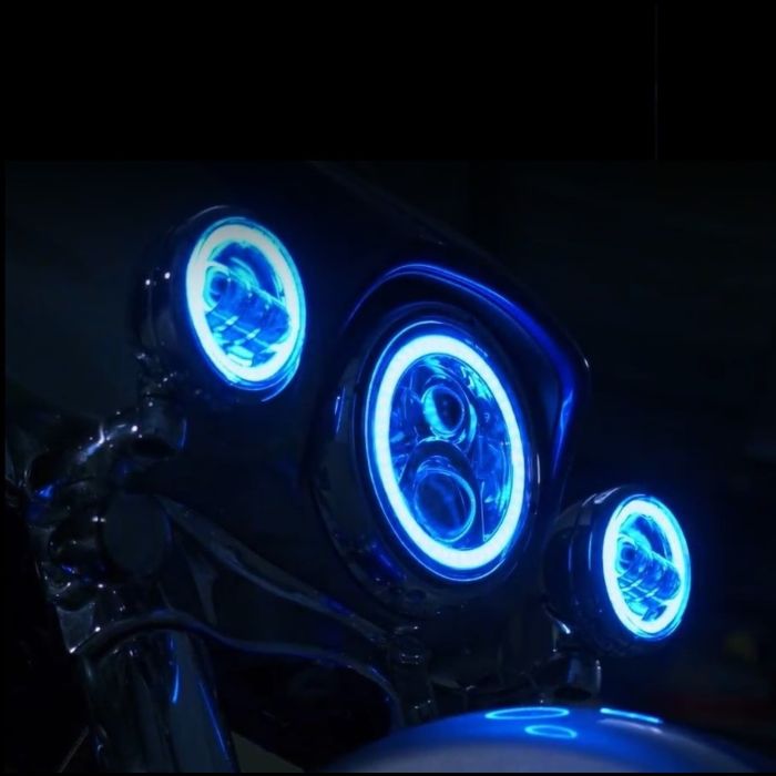 ProGLOW™ 7" Color Changing Halo LED Headlight with Mounting Ring for 94-13 Harley-Davidson®