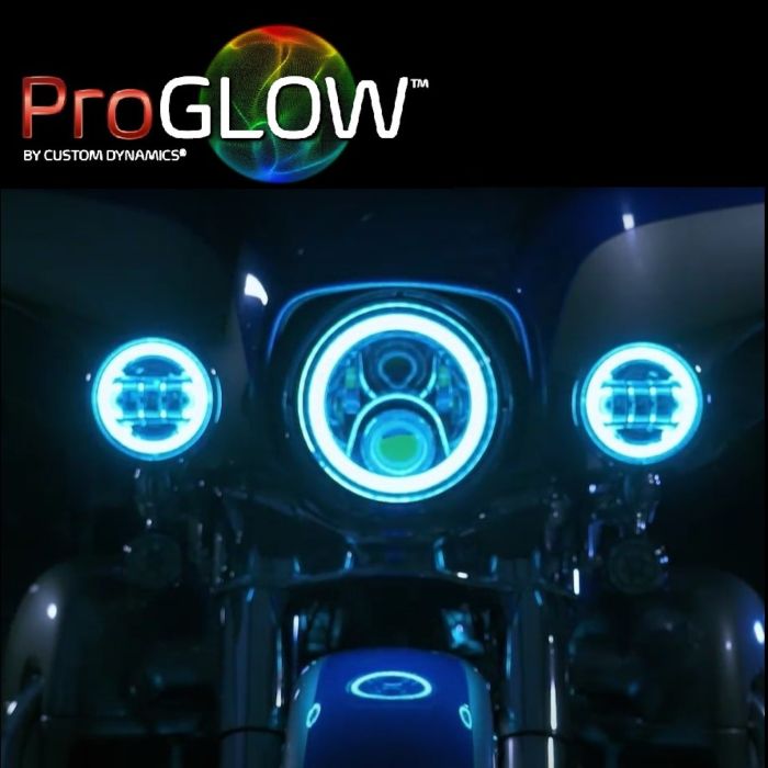 ProGLOW™ 4.5" Motorcycle Passing Lamps with Color Changing Halo
