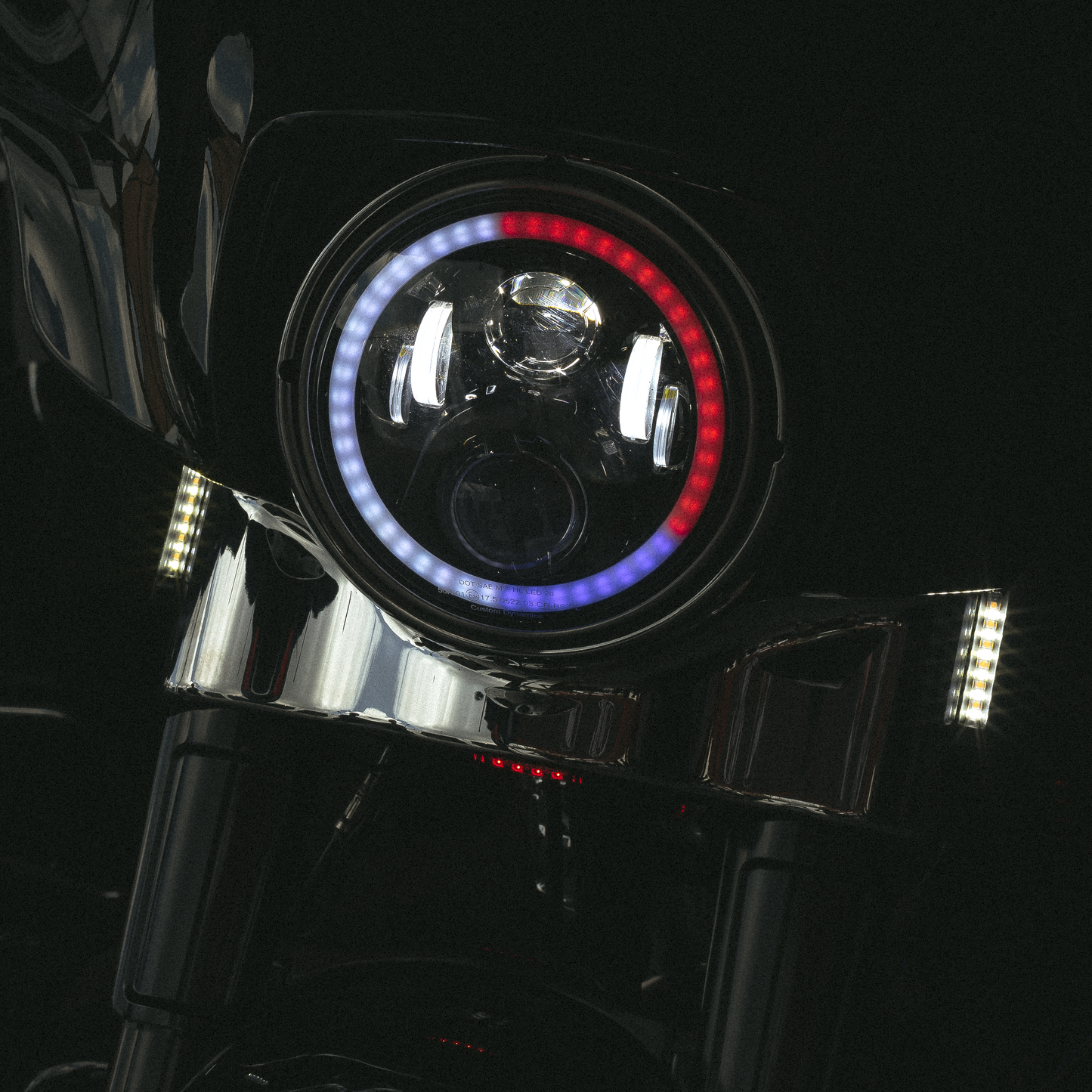 ProGLOW™ 7" Motorcycle LED Headlight with Color Changing Halo