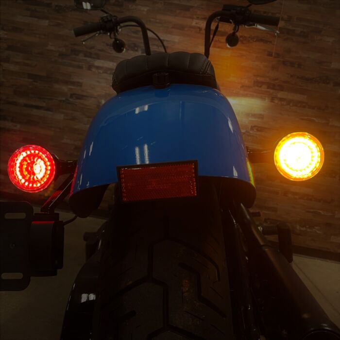 SMART Amber/Red LED 1157 Bullet Turn Signals with Controller for 2018-2024 Softails