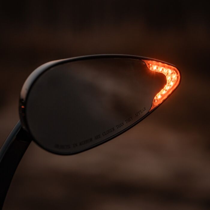 Plug & Play LED Run & Turn Signal Motorcycle Mirrors | Custom