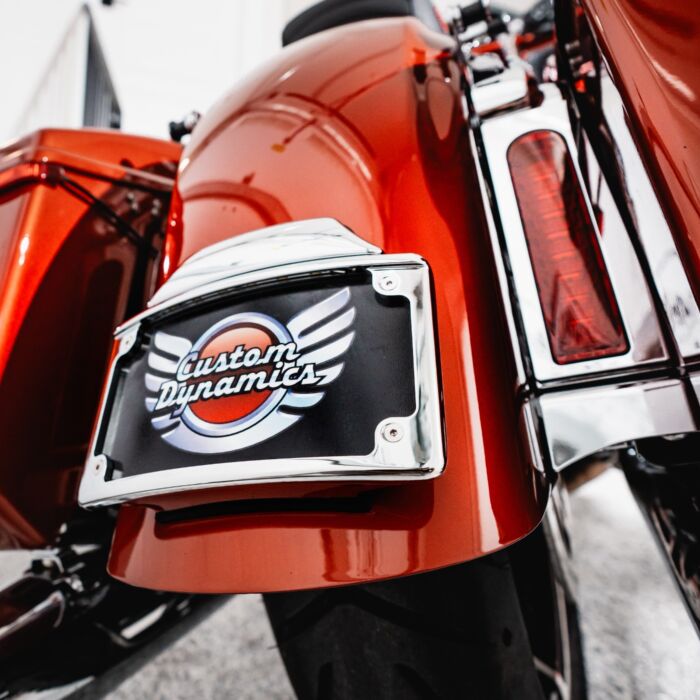 Low Profile LED License Plate Frame for 2023-2026 Street Glide & Road Glide