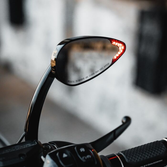 Plug & Play LED Run & Turn Signal Motorcycle Mirrors