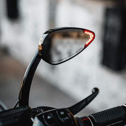 Plug & Play LED Run & Turn Signal Motorcycle Mirrors