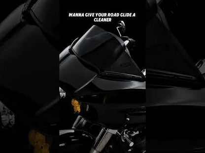 Blackout Aluminum Road Glide Windshield Trim