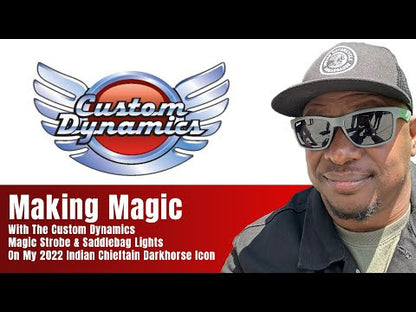 Run, Brake & Turn Auxiliary LED Saddlebag Lights for Chieftain & Dark Horse Indian Motorcycles
