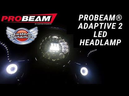 ProBEAM® Adaptive 7" LED Headlamp with Mounting Ring for Harley
