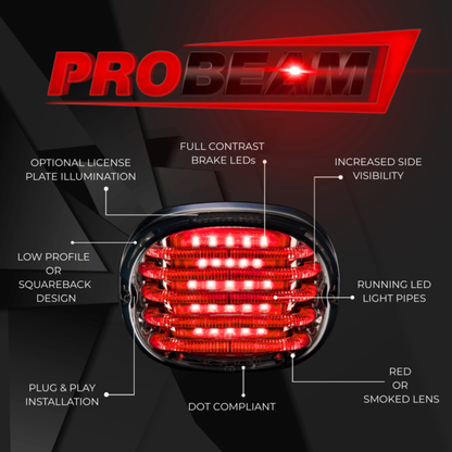 ProBEAM® Low Profile Run & Brake Motorcycle LED Taillight