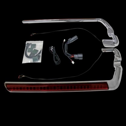 Auxiliary Run, Brake & Turn Saddlebag Side Marker LED Light Bars