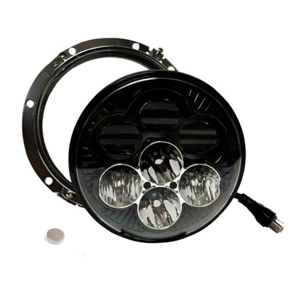 Shark Demon® 7” LED Headlight with Backlight for 1994-2013 Harley-Davidson® Motorcycles