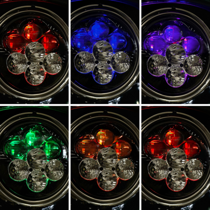 Shark Demon® 7” LED Headlight with Backlight for 1994-2013 Harley-Davidson® Motorcycles