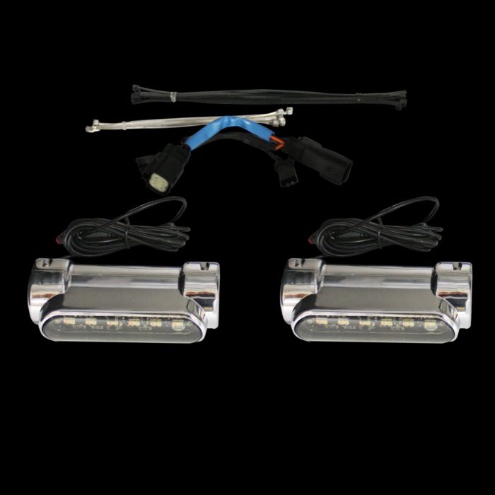 Crash Bar Lights with Auxiliary Run & Turn Signals for 2010-2013 FLHX & FLTRX