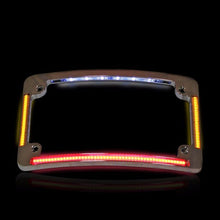 Radius License Plate Frame with Auxiliary LEDs for 1996-2013 Harley-Davidson® Motorcycles