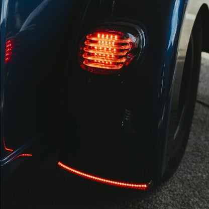 Low Profile Auxiliary LED Rear Fender Lights for TriGlide