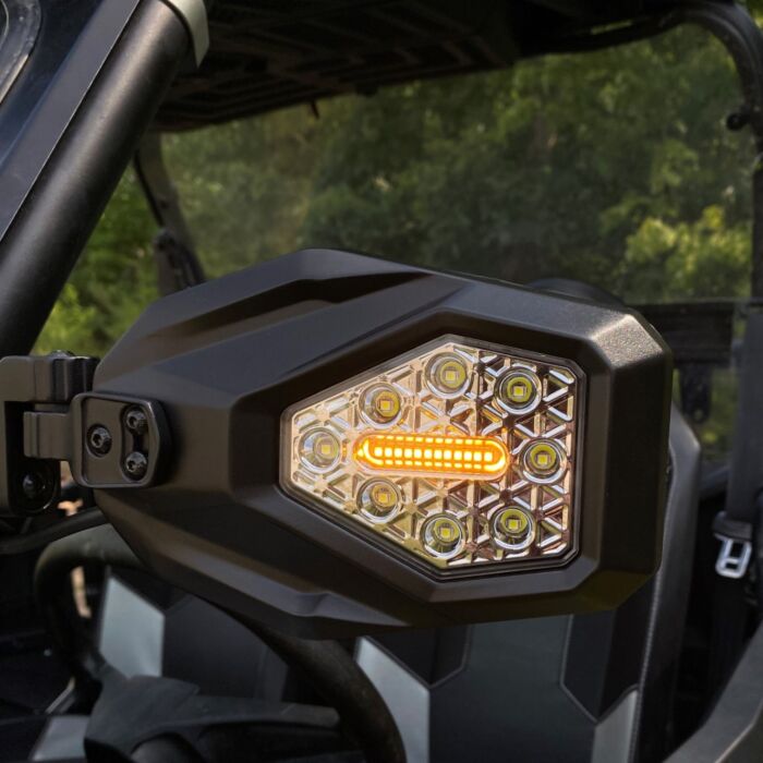 SXS Mirror with LED Run Light & Sequential Turn Signal